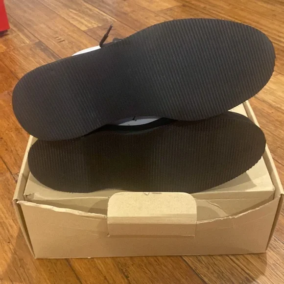 Zara white chunky lace up boots - Picture 7 of 9